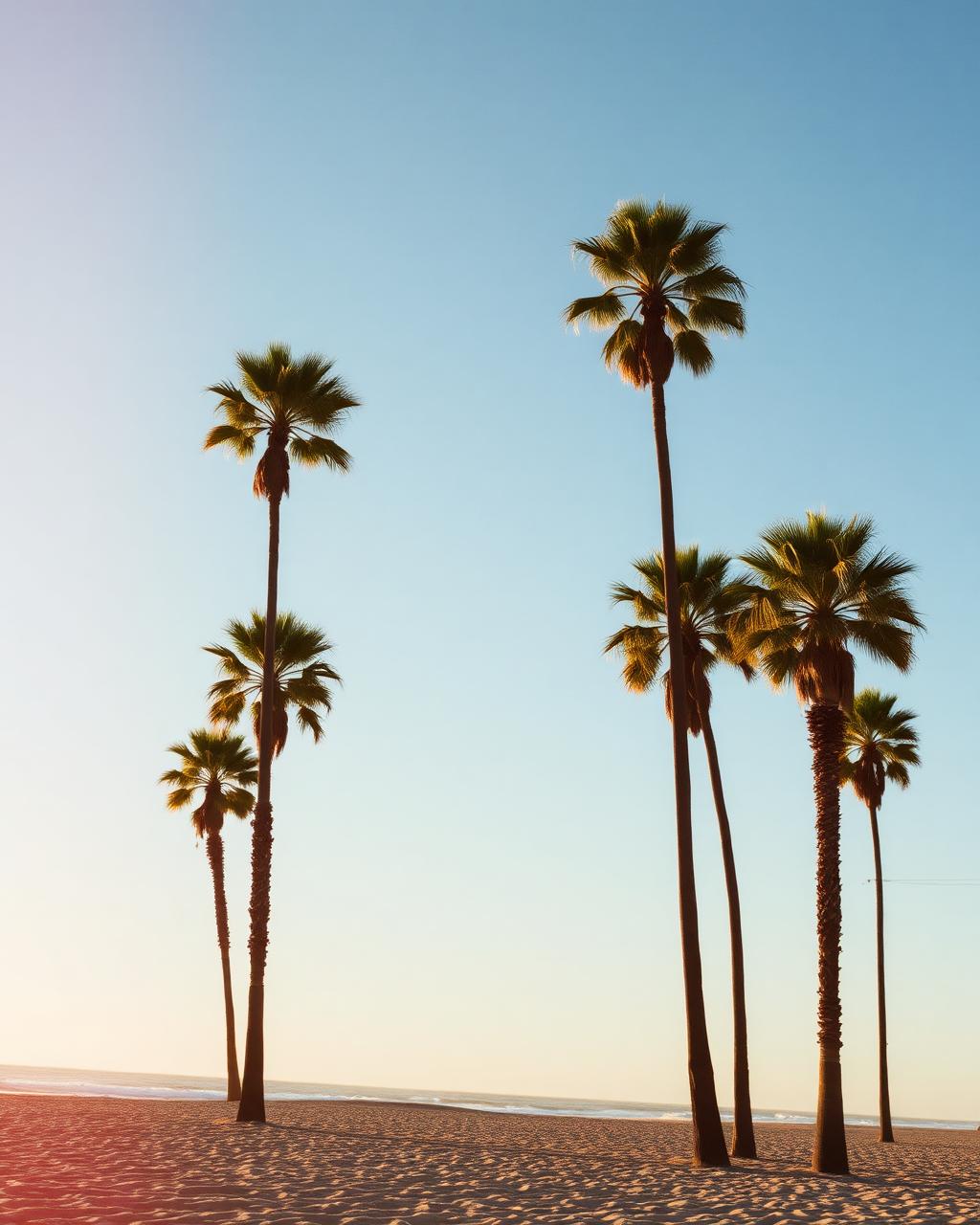 Pacific coast at golden hour